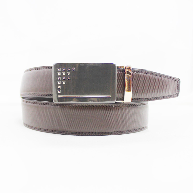 Formal leather belts for men with automatic buckle 35-15506